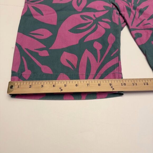 Vintage O'Neil Jr's 13 Green Pink 100% Ripstop Cotton Hawaiian Board Shorts - Picture 9 of 16